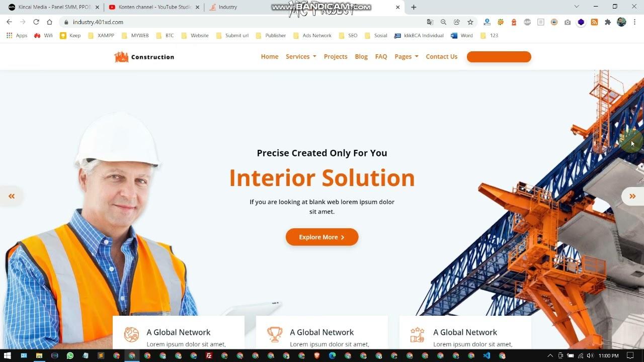 Source Code Sistem Manajemen Proyek &amp; Profil Perusahaan