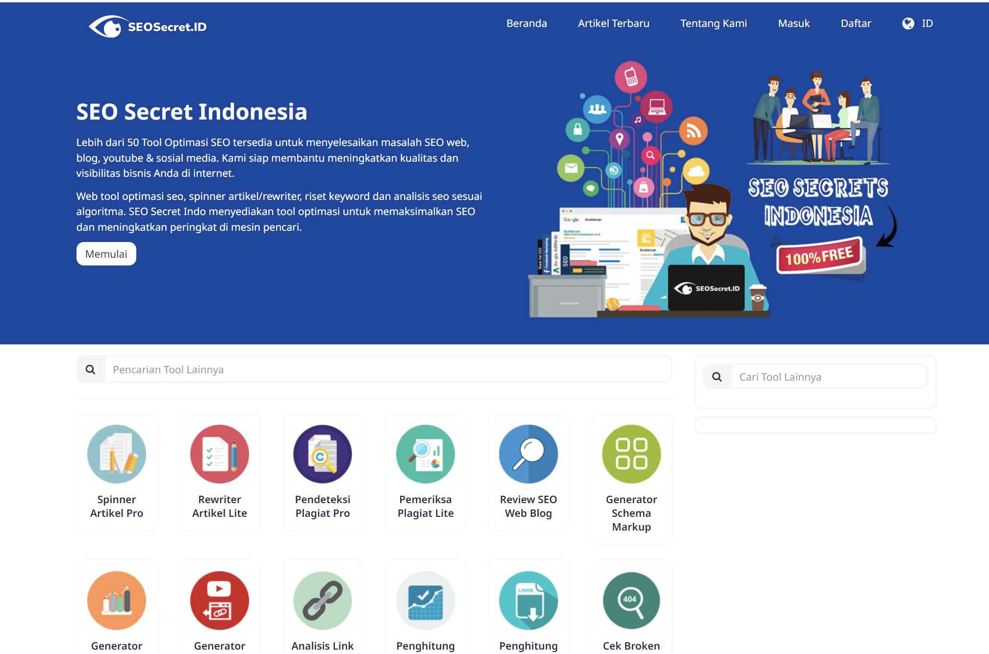 Script Web Tool Optimasi SEO Web dan Blog (SEO Secret)